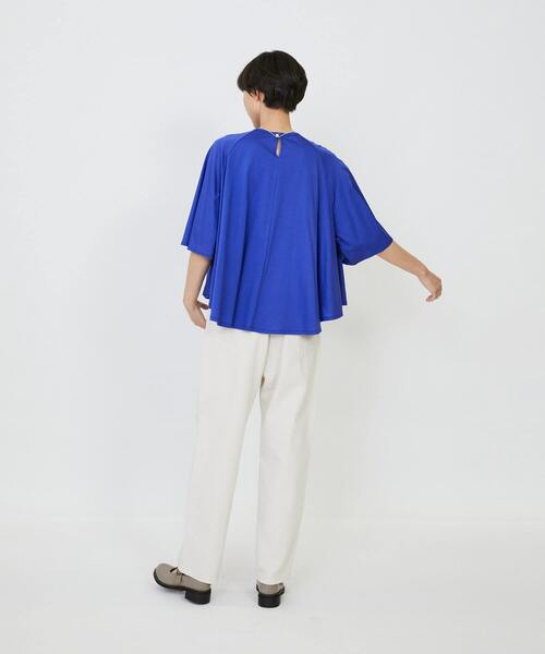 tシャツ 「4月ベストセラーブランド内2位」「4月お気に入り登録ブランド内2位」オーガニックコットン天竺Aラインプルオーバー レディースの画像