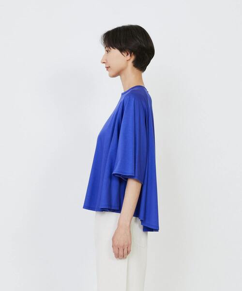 tシャツ 「4月ベストセラーブランド内2位」「4月お気に入り登録ブランド内2位」オーガニックコットン天竺Aラインプルオーバー レディースの画像