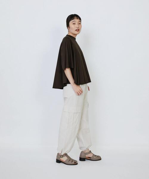 tシャツ 「4月ベストセラーブランド内2位」「4月お気に入り登録ブランド内2位」オーガニックコットン天竺Aラインプルオーバー レディースの画像