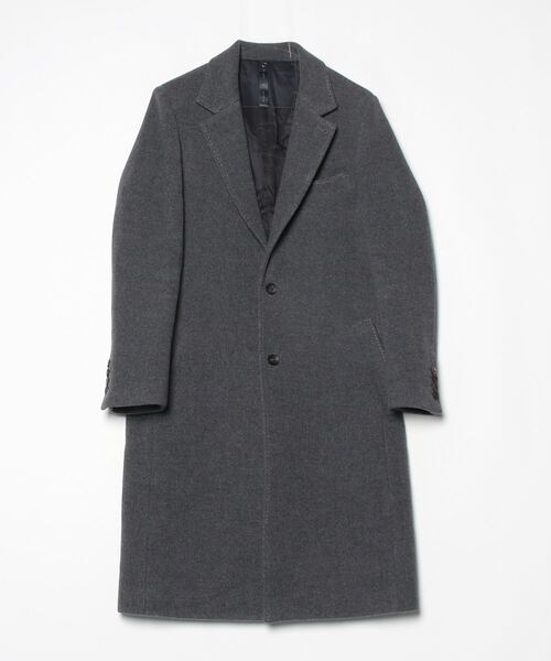 wjk チェスターコート MEDIUM トップグレー メンズ : ZOZOTOWN Yahoo