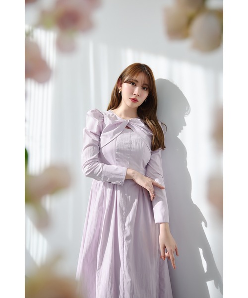 herlipto ワンピース　Mサイズ Her lip to 「Her to」 シャツワンピース M ラベンダー