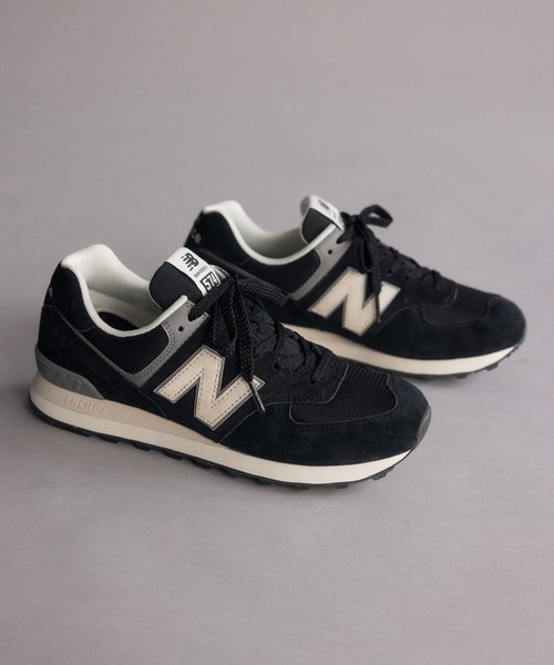 NEW BALANCE / ローカットスニーカー/25.5cm/BLK/レザー// New Balance（ニューバランス） ローカットスニーカー 25.0cm ブラック