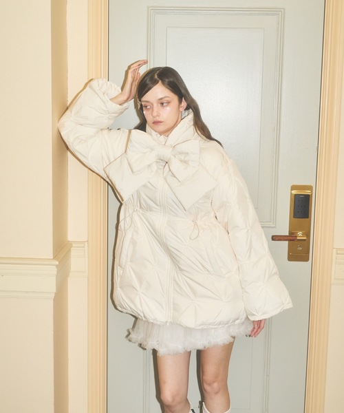 Lovilyn ダウンコート ダウンジャケット 「初販即完」2wayマフラー付き