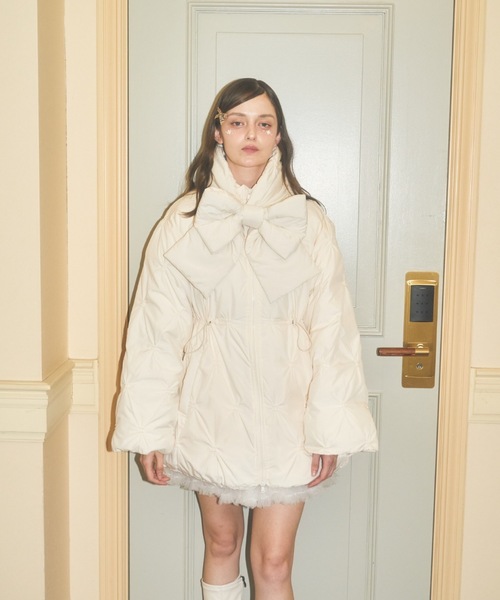 Lovilyn ダウンコート ダウンジャケット 「初販即完」2wayマフラー付き