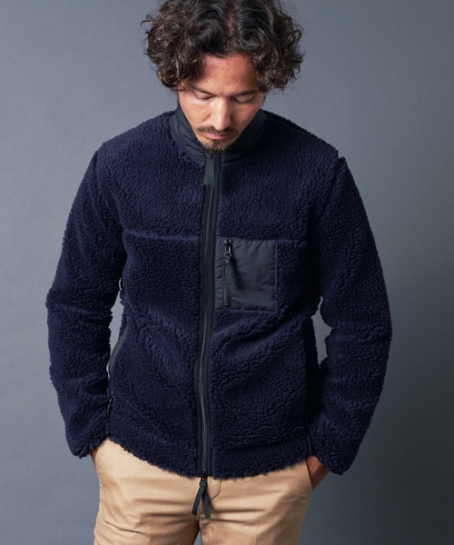 「Magine」 ジップアップブルゾン 48 チャコールグレー メンズ_画像5