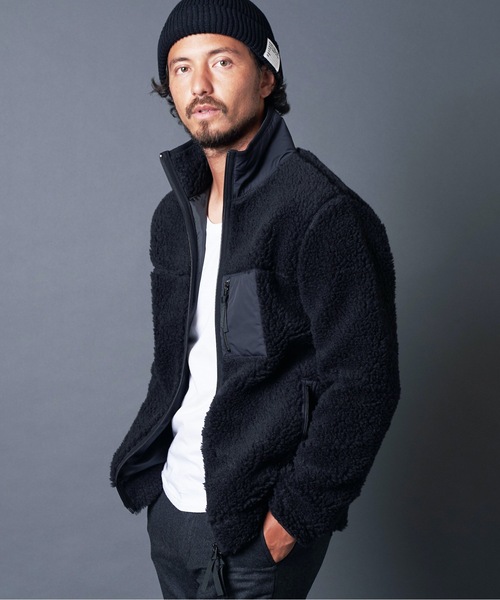 「Magine」 ジップアップブルゾン 48 チャコールグレー メンズ_画像8