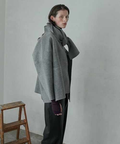 「LE CIEL BLEU」 コート 36 ブラック レディース_画像2