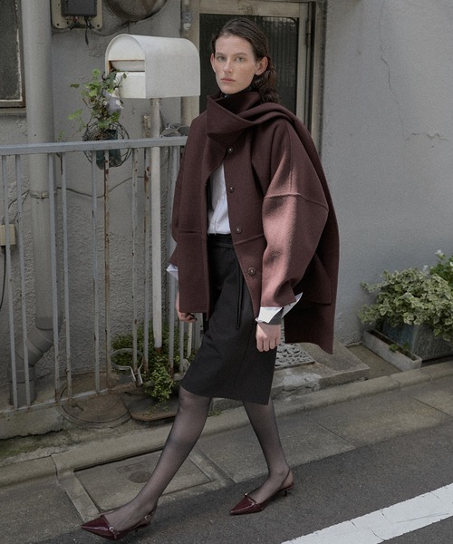 「LE CIEL BLEU」 コート 36 ブラック レディース_画像3