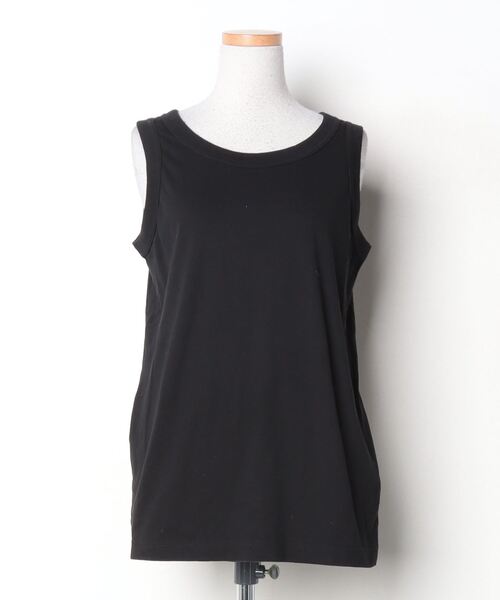 「INSCRIRE」 ノースリーブトップス - ブラック レディース_画像3
