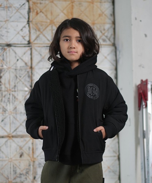 DC Shoes子ども用 ブラックジャケットセット 12/L DC SHOES（ディーシーシューズ） コート アウター DC/ディーシー