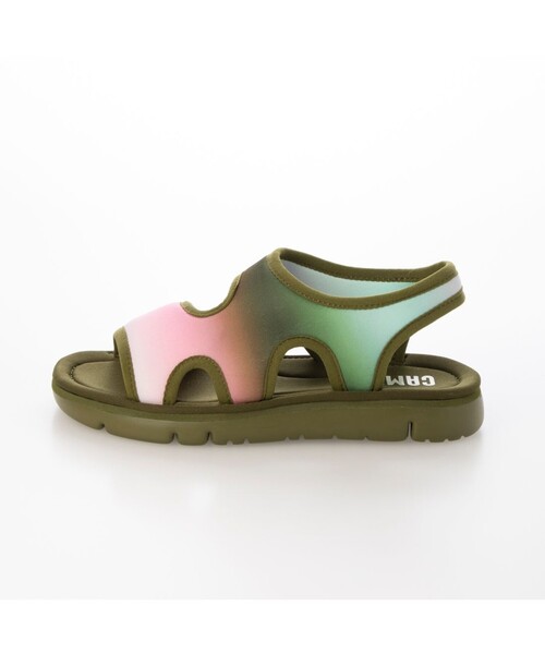 「CAMPER」 フラットサンダル 25.0cm グリーン レディース_画像2