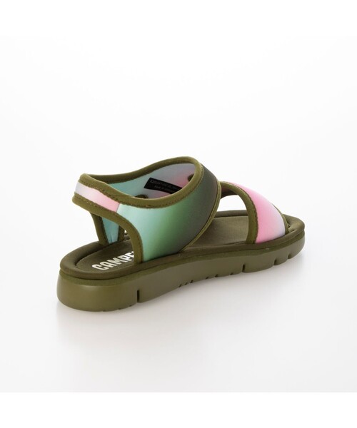 「CAMPER」 フラットサンダル 25.0cm グリーン レディース_画像3