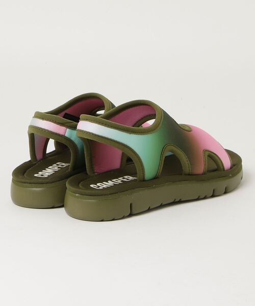 「CAMPER」 フラットサンダル 25.0cm グリーン レディース_画像6
