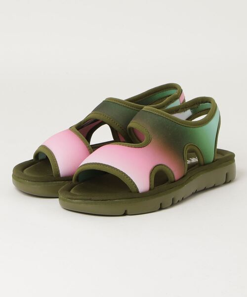 「CAMPER」 フラットサンダル 25.0cm グリーン レディース_画像8