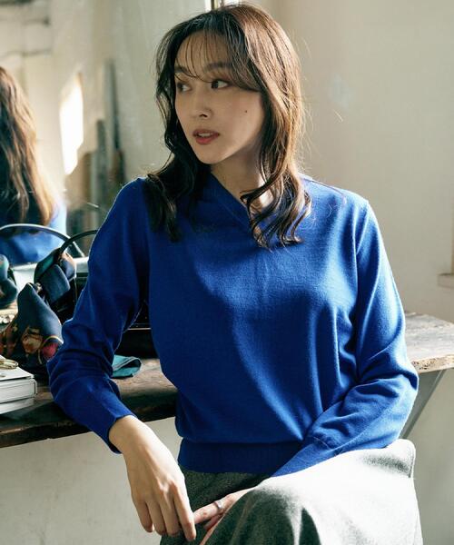 UNTITLED（アンタイトル） ニット セーター 「洗える/ウール100%」V