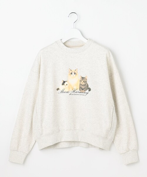 Feroux（フェルゥ） トレーナー スウェット 「洗える」猫ちゃん