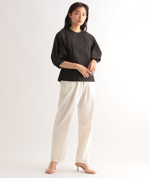 「BABYLONE」 半袖ブラウス フリー ブラック レディース_画像3