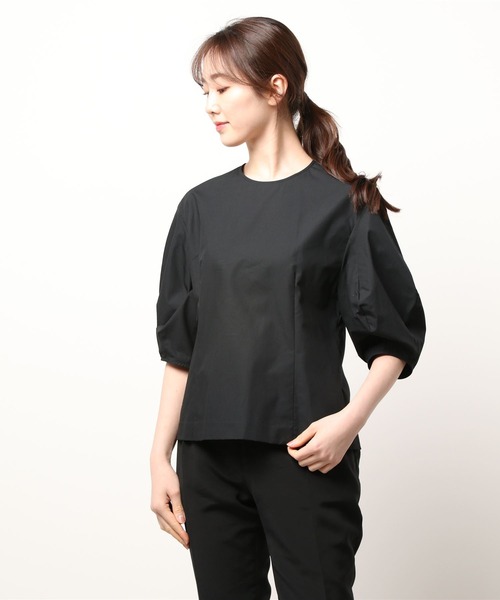 「BABYLONE」 半袖ブラウス フリー ブラック レディース_画像7