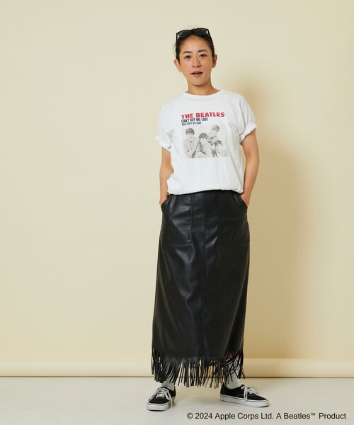 「Freada」 半袖Tシャツ ONE SIZE ホワイト レディース_画像3