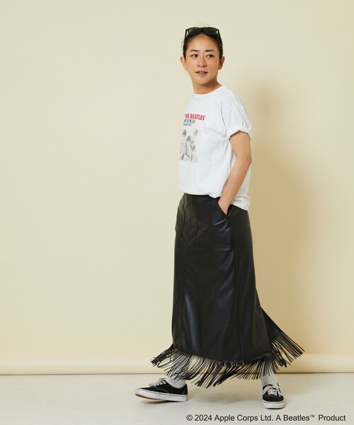 「Freada」 半袖Tシャツ ONE SIZE ホワイト レディース_画像6