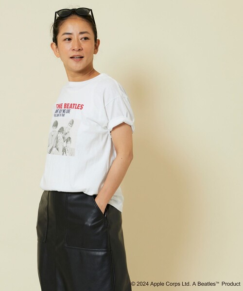 「Freada」 半袖Tシャツ ONE SIZE ホワイト レディース_画像7