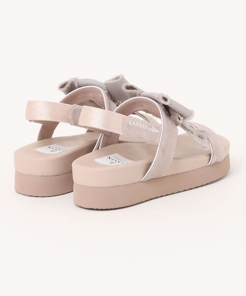 「LANVIN en Bleu」 フラットサンダル M(23.5cm) グレー レディース_画像2