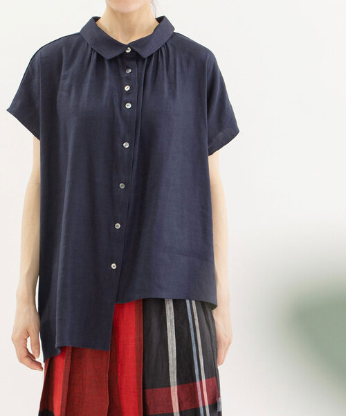 「nop de nod」 半袖ブラウス M オフホワイト レディース_画像4