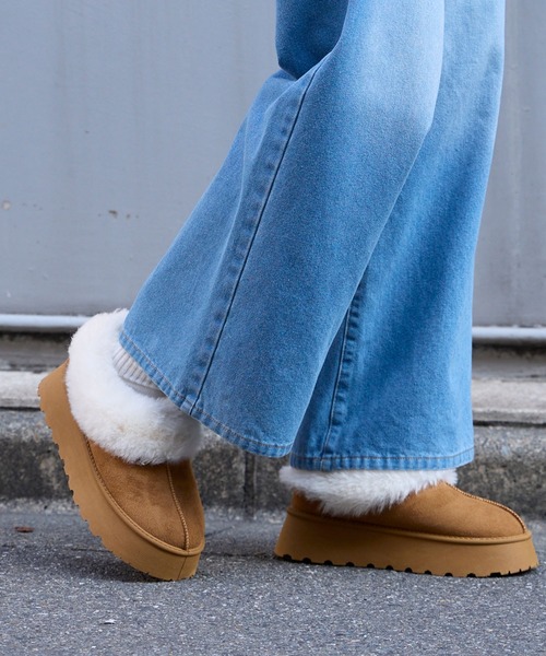 MONO-MART（モノマート） ブーツ ムートンライクボア ボリューム