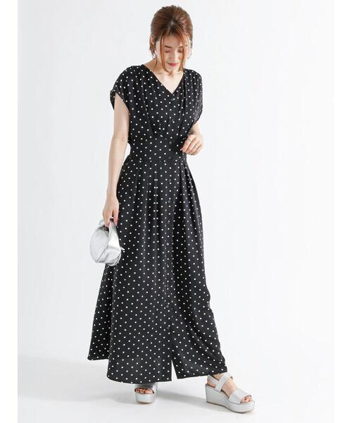 「Te chichi」 半袖ワンピース F カーキ レディース_画像2