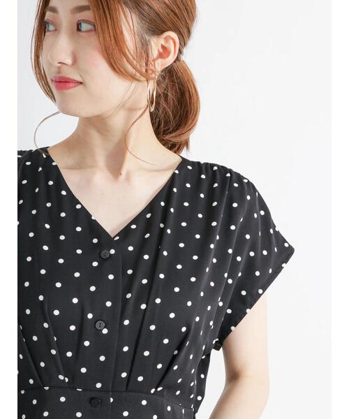 「Te chichi」 半袖ワンピース F カーキ レディース_画像6