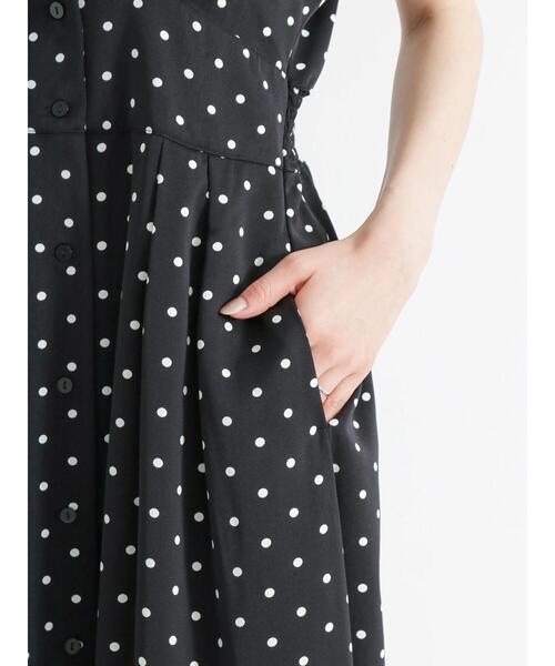 「Te chichi」 半袖ワンピース F カーキ レディース_画像8