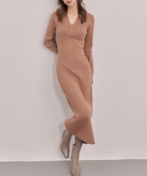 SAISON DE PAPILLON（セゾンドパピヨン） ワンピース ベルト付き