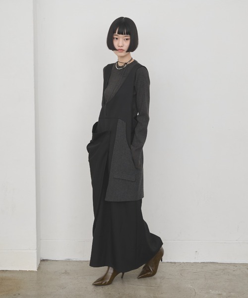 AIC. ワンピース アシンメトリーラップワンピース : ZOZOTOWN Yahoo!店