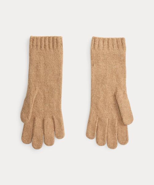 【新品未使用】ラルフローレン ウールカシミヤ 手袋 POLO RALPH LAUREN（ポロ・ラルフローレン） 手袋 ケーブルニット