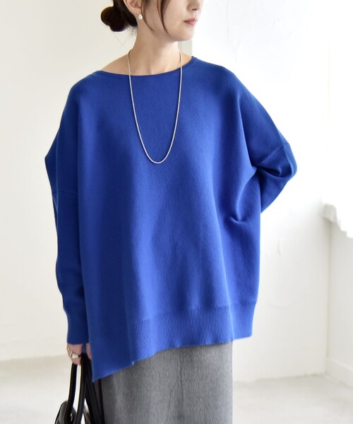 quaranciel ニット セーター quaranciel:「洗濯機可能」ボートネック