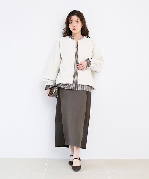 le.coeur blanc（ルクールブラン） ブルゾン アウター 異素材