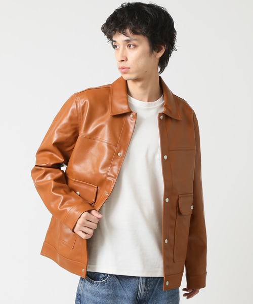 vintage レザージャケット　ブルゾン　本革オールレザー　牛革　短丈　XL Rocky Monroe｜PUレザー A-2型中綿フライトブルゾン | Rakuten Fashion
