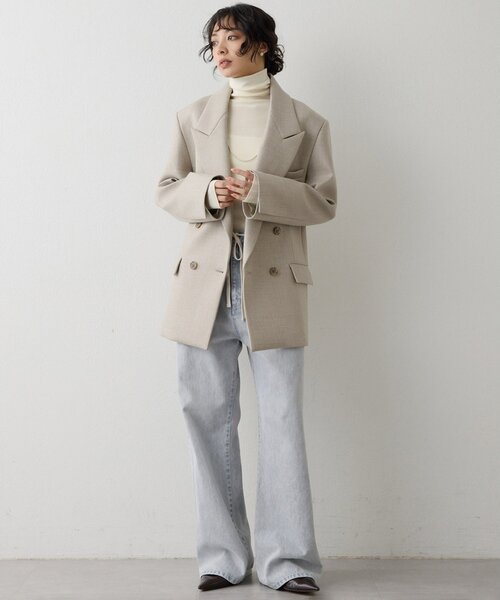 GEMINI ウィムガゼット 秋冬 ケーブルタートルニット ホワイト 希少【GEMINI】 ウィムガゼット ケーブルタートルニット お値打ち 値下げ