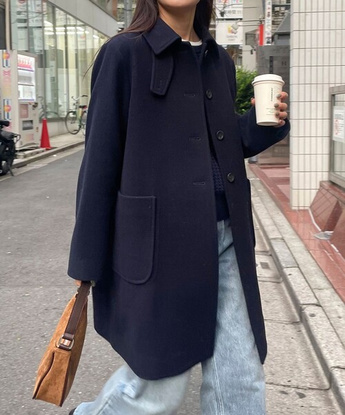 トレンチコート　チャコールグレー　フレディエミュー トレンチコート チャコールグレー フレディエミュー 可愛い コート