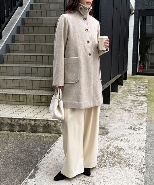 fredy emue（フレディエミュ） ステンカラーコート コート Super100