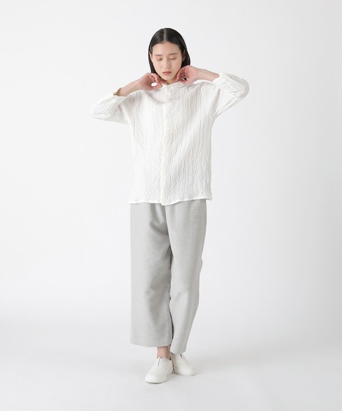 Plantation（プランテーション） ブラウス シャツ シュリンクボイル