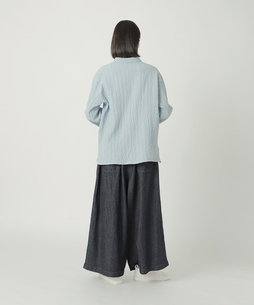 Plantation（プランテーション） ブラウス シャツ シュリンクボイル