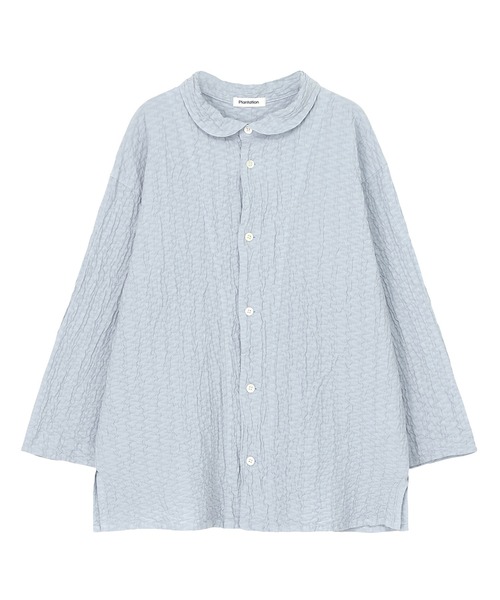 Plantation（プランテーション） ブラウス シャツ シュリンクボイル