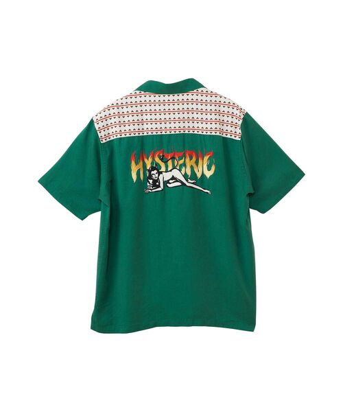 「HYSTERIC GLAMOUR」 半袖シャツ LARGE ブラック メンズの画像