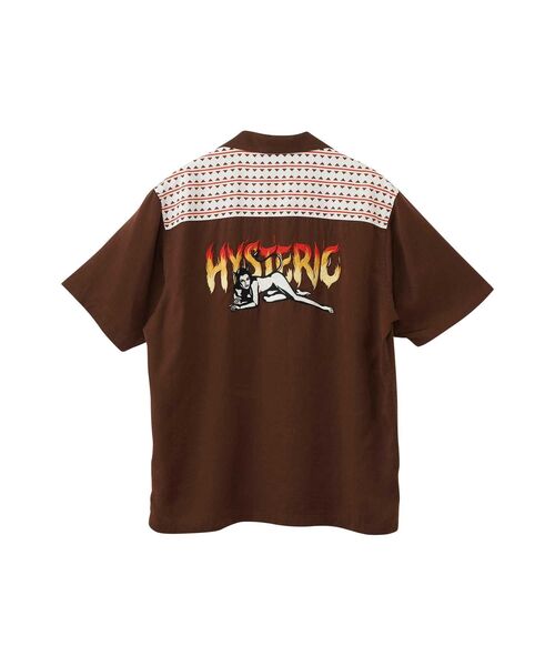 「HYSTERIC GLAMOUR」 半袖シャツ LARGE ブラック メンズの画像