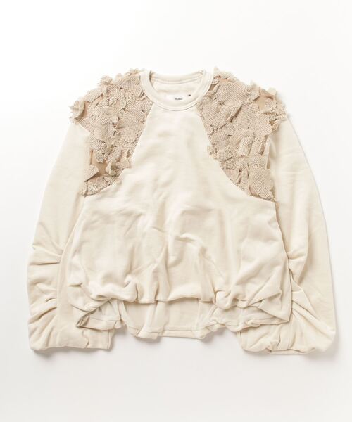 「muller of yoshiokubo」 スウェットカットソー 38 オフホワイト レディース_画像4