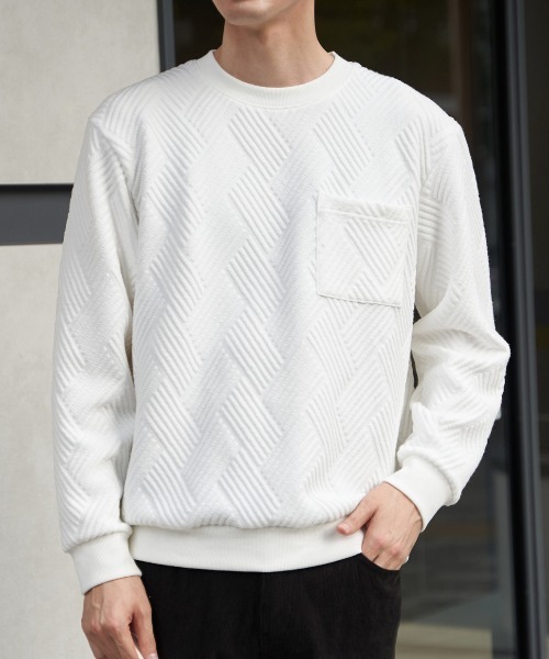 ikka（イッカ） トレーナー スウェット フクレジャカードポケット付き