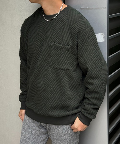 ikka（イッカ） トレーナー スウェット フクレジャカードポケット付き