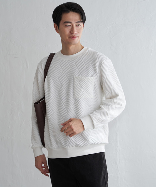 ikka（イッカ） トレーナー スウェット フクレジャカードポケット付き