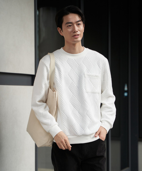 ikka（イッカ） トレーナー スウェット フクレジャカードポケット付き